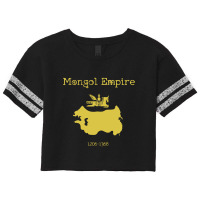 Mongol Empire Map Scorecard Crop Tee | Artistshot