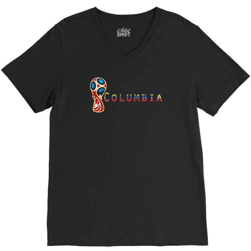 Colombia V-Neck Tee by dekamaster | Artistshot