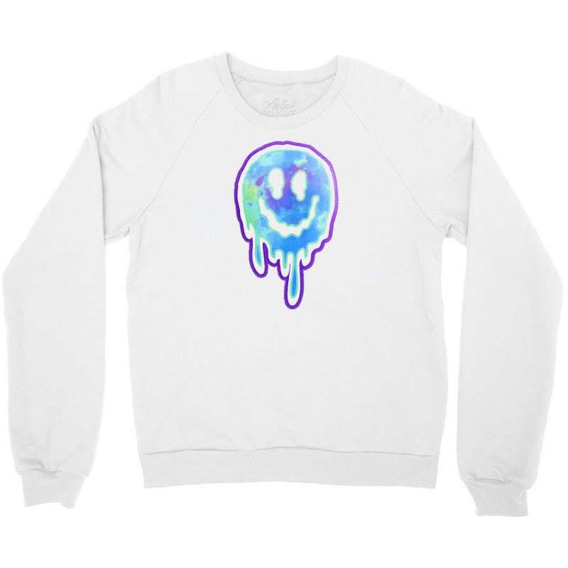 Dripping Smiley Face [tb] Crewneck Sweatshirt | Artistshot