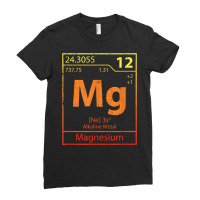 Magnesium Periodic Table Of Elements Funny Chemistry Vintage T Shirt Ladies Fitted T-shirt | Artistshot