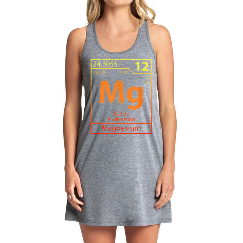 Magnesium Periodic Table Of Elements Funny Chemistry Vintage T Shirt Tank Dress by swaratpoavonabil | Artistshot