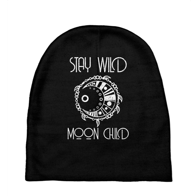 Bohemian Tshirt Stay Wild Moon Child Tshirt Baby Beanies | Artistshot