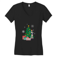 Uranus Around The Christmas Tree Sailor Moon Women's V-neck T-shirt | Artistshot