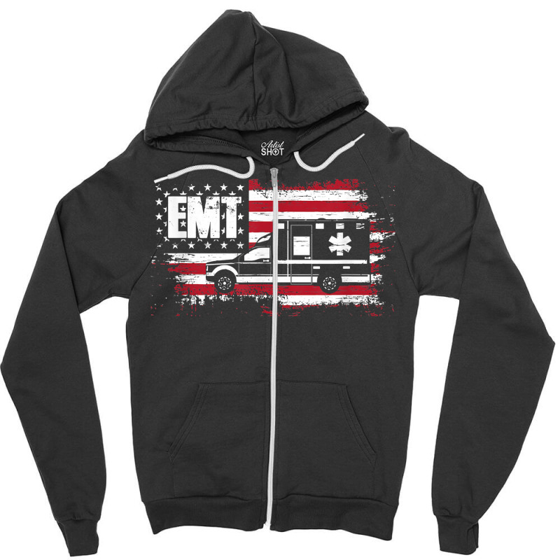 Emt Emergency Medical Technician Paramedic Doctor Gift T Shirt Zipper Hoodie | Artistshot