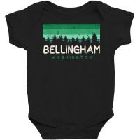 Bellingham Washington T Shirt Vintage Wa Gifts Souvenirs Baby Bodysuit | Artistshot