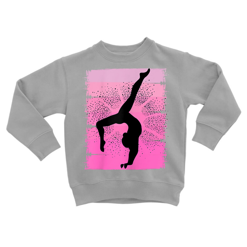 Pink Retro Gymnastics Girls Motivational Handstand Queen T Shirt Toddler Sweatshirt by weidenkifinckvd | Artistshot