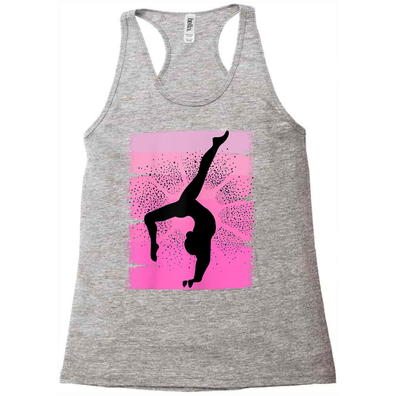 Pink Retro Gymnastics Girls Motivational Handstand Queen T Shirt Racerback Tank by weidenkifinckvd | Artistshot