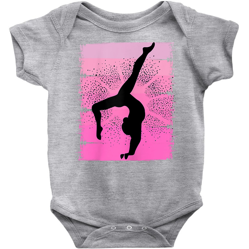 Pink Retro Gymnastics Girls Motivational Handstand Queen T Shirt Baby Bodysuit by weidenkifinckvd | Artistshot