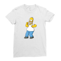 Homer Simpson Ladies Fitted T-shirt | Artistshot