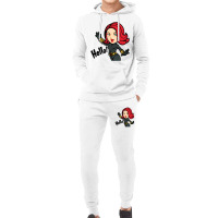 Red Lips Chibi Heros Hoodie & Jogger Set | Artistshot