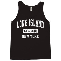 Long Island New York Ny Vintage Established Sports Design Sweatshirt Tank Top | Artistshot