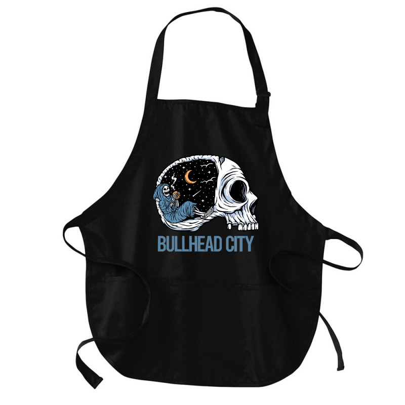 Bullhead City T  Shirt Chilling Skeleton Bullhead City T  Shirt Medium-length Apron | Artistshot