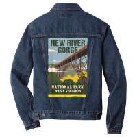 New River Gorge Us National Park Preserve West Virginia Gift T Shirt Men Denim Jacket | Artistshot