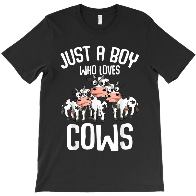 Just A Boy Who Loves Cows Farmers Cow Kids Toddler Boys T-Shirt by Juan-Design | Artistshot