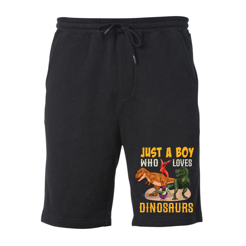 Just A Boy Who Loves Dinosaurs Young Paleontologist Fleece Short by Juan-Design | Artistshot