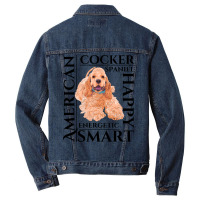 Cocker Spaniel T  Shirt Cocker Spaniel Dog Traits Gift T  Shirt Men Denim Jacket | Artistshot