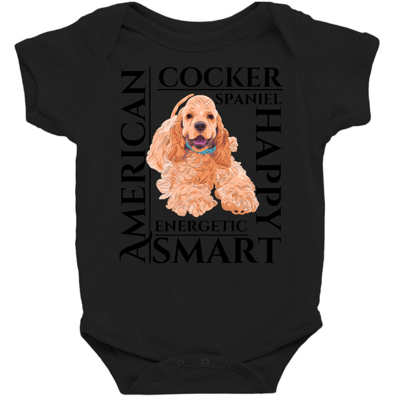 Cocker Spaniel T  Shirt Cocker Spaniel Dog Traits Gift T  Shirt Baby Bodysuit by teenytinywonder | Artistshot