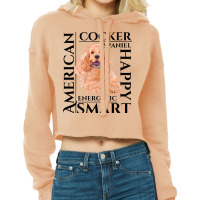 Cocker Spaniel T  Shirt Cocker Spaniel Dog Traits Gift T  Shirt Cropped Hoodie | Artistshot