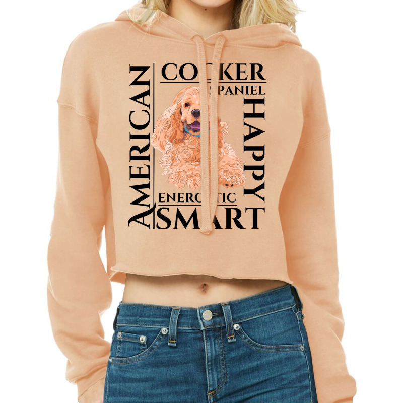 Cocker Spaniel T  Shirt Cocker Spaniel Dog Traits Gift T  Shirt Cropped Hoodie by teenytinywonder | Artistshot