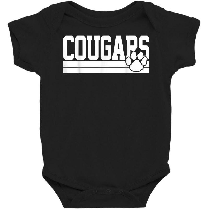 Cougars School Spirit T Shirt Baby Bodysuit by woestebjparmal | Artistshot