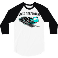 Last Responder Coroner Vintage Hearse Casket T Shirt 3/4 Sleeve Shirt | Artistshot