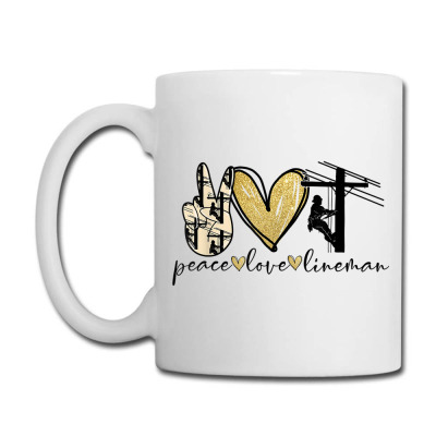 Peace Love Lineman Electric Pole Linemen Love Tower Climber Retro ...