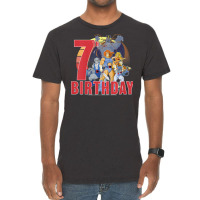 Kids Thundercats Happy 7th Birthday T Shirt Vintage T-shirt | Artistshot