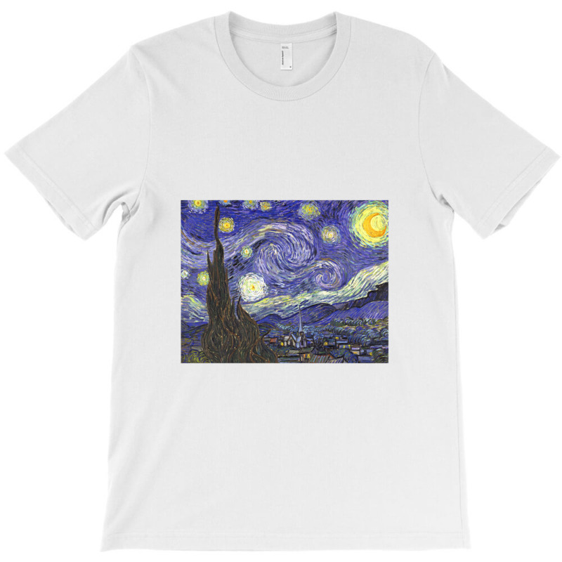 Starry Night By Vincent Van Gogh T-Shirt by acesenpaii | Artistshot