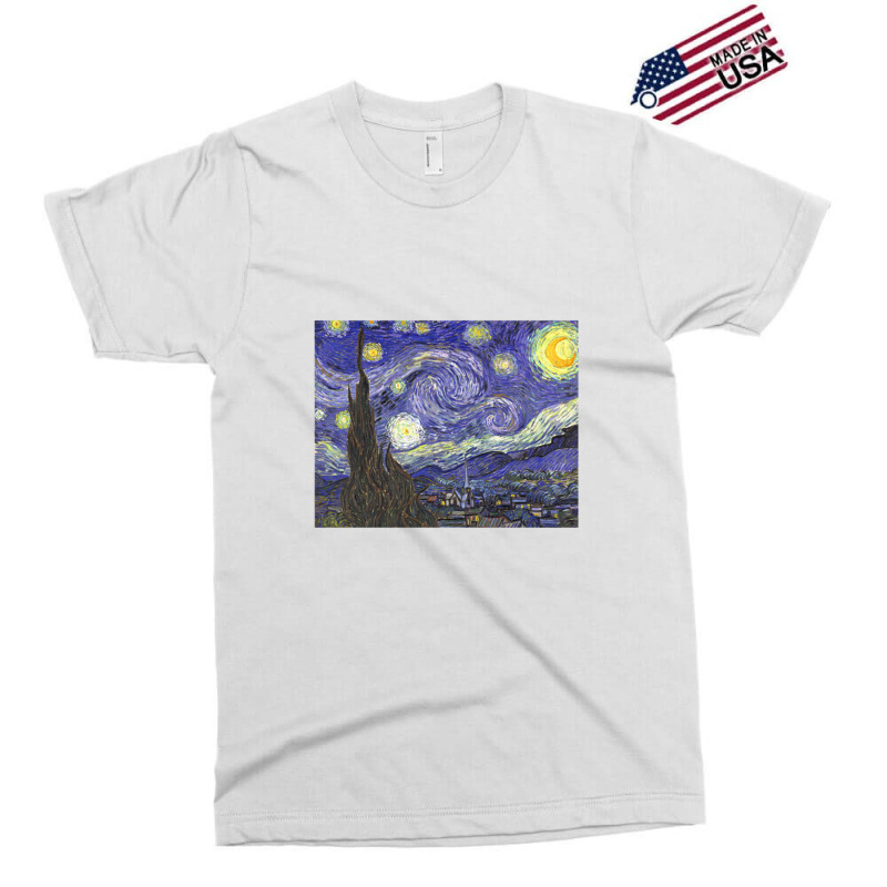 Starry Night By Vincent Van Gogh Exclusive T-shirt by acesenpaii | Artistshot