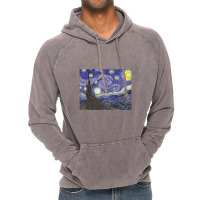 Starry Night By Vincent Van Gogh Vintage Hoodie | Artistshot