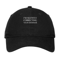 I'm Silently Correcting Your Grammar T Shirt Adjustable Cap | Artistshot