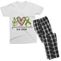 Womens Organ Donation Peace Love Donate Give Someone Life Donate Funny Men's T-shirt Pajama Set | Artistshot