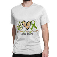 Womens Organ Donation Peace Love Donate Give Someone Life Donate Funny Classic T-shirt | Artistshot