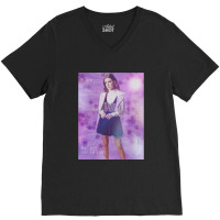 Music Vintage Retro Actress Pretty Men Women V-neck Tee | Artistshot