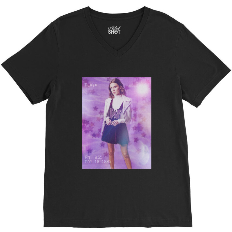 Music Vintage Retro Actress Pretty Men Women V-neck Tee | Artistshot