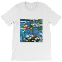 Waterlilies By Claude Monet T-shirt | Artistshot