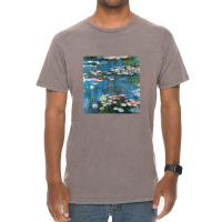 Waterlilies By Claude Monet Vintage T-shirt | Artistshot