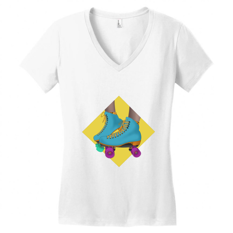 Patines  Roller Skates Women's V-Neck T-Shirt by artsbymnd | Artistshot