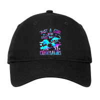 Just A Girl Who Loves Dinosaurs  Dinosaur Theme Teen Girls Adjustable Cap | Artistshot