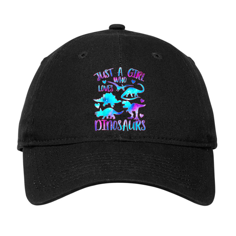 Just A Girl Who Loves Dinosaurs  Dinosaur Theme Teen Girls Adjustable Cap by Juan-Design | Artistshot