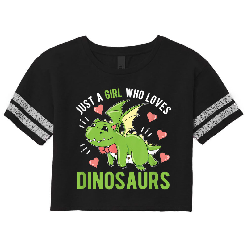 Just A Girl Who Loves Dinosaurs Dino Scorecard Crop Tee by Juan-Design | Artistshot