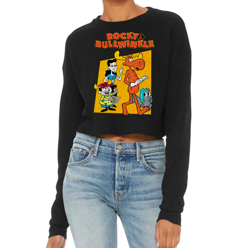 Day Gifts Cartoons Rocky Women My Favorite Cropped Sweater by ArtistAlijah | Artistshot