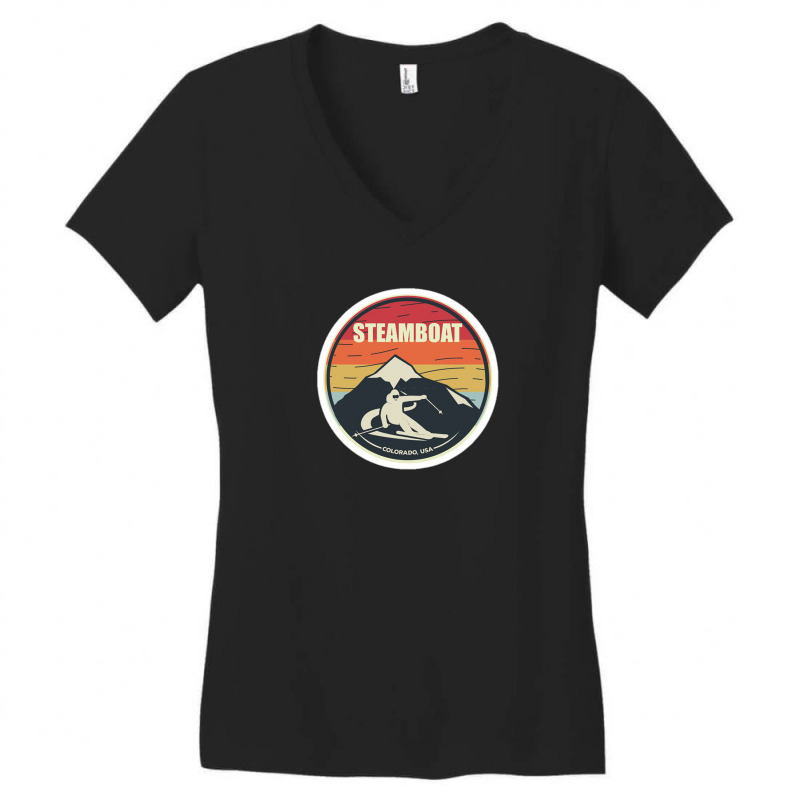 Retro Motorcycle Sidecar Vintage Gift 61783991 Women's V-Neck T-Shirt by enjang22 | Artistshot