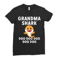 Womens Pinkfong Grandma Shark Official Video Games Character Ladies Fitted T-shirt | Artistshot