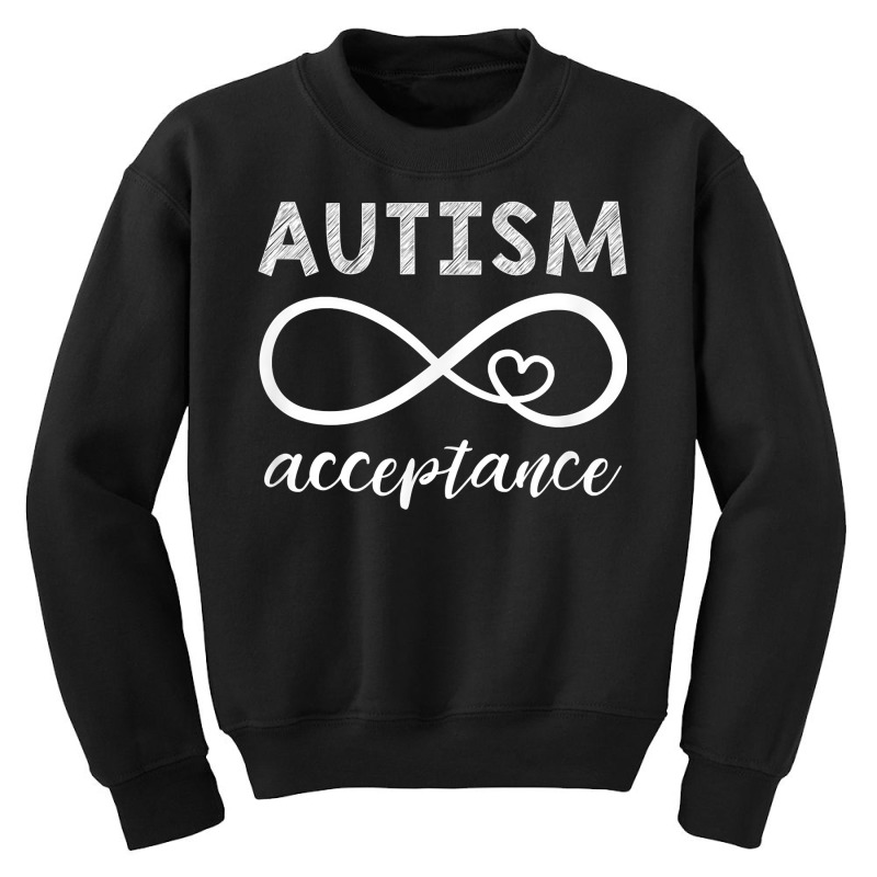 Red Instead Autism Shirt Autism Acceptance T Shirt Youth Sweatshirt by lacourpnyaray3 | Artistshot