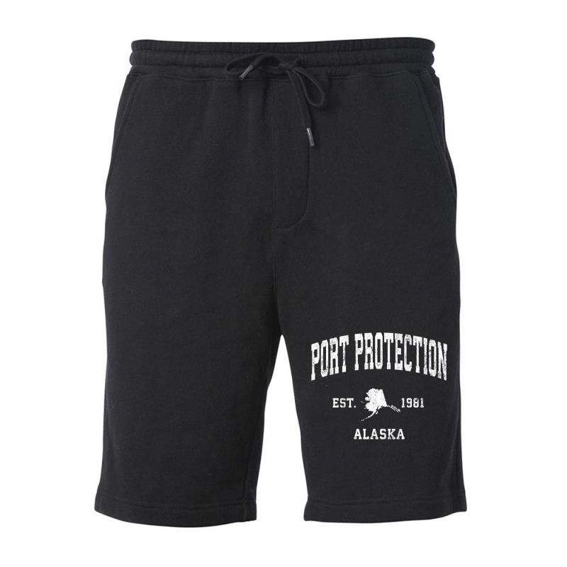 Port Protection Alaska Ak Vintage Athletic Sports Design Premium T Shi Fleece Short | Artistshot