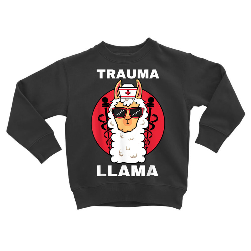 Trauma Llama Emt Responder Emergency Medical Technician Ems T Shirt Toddler Sweatshirt | Artistshot