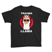 Trauma Llama Emt Responder Emergency Medical Technician Ems T Shirt Youth Tee | Artistshot