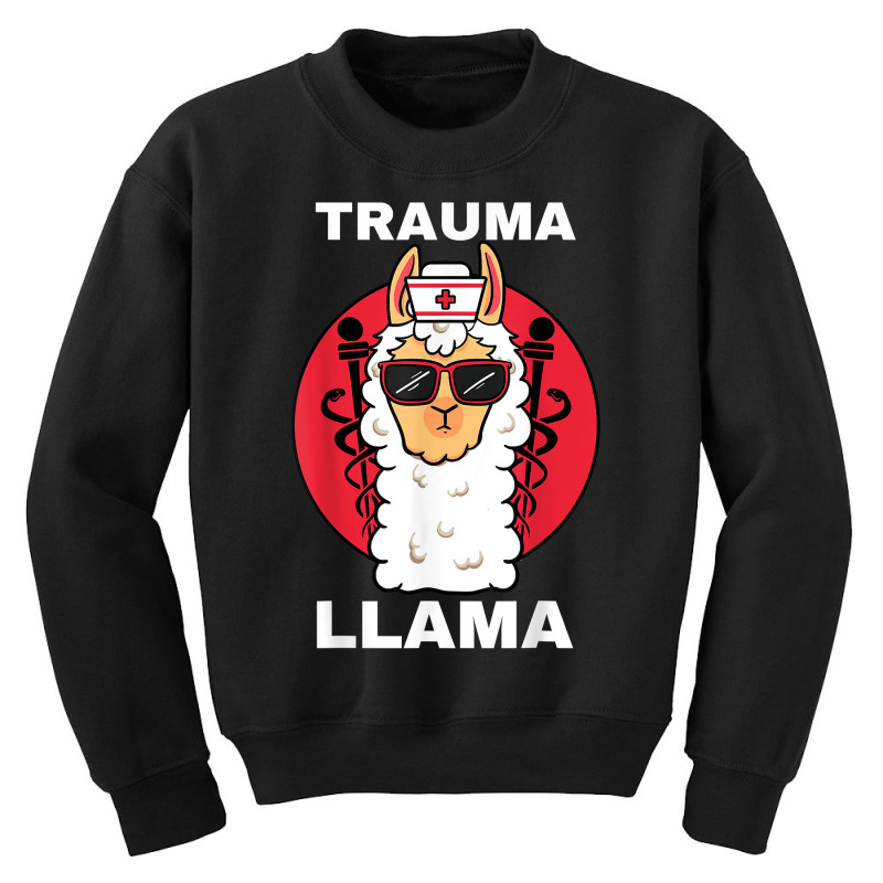 Trauma Llama Emt Responder Emergency Medical Technician Ems T Shirt Youth Sweatshirt | Artistshot