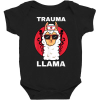 Trauma Llama Emt Responder Emergency Medical Technician Ems T Shirt Baby Bodysuit | Artistshot